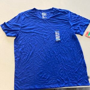 Nike Futura V-Neck Tee Shirt Blue Size XL NWT